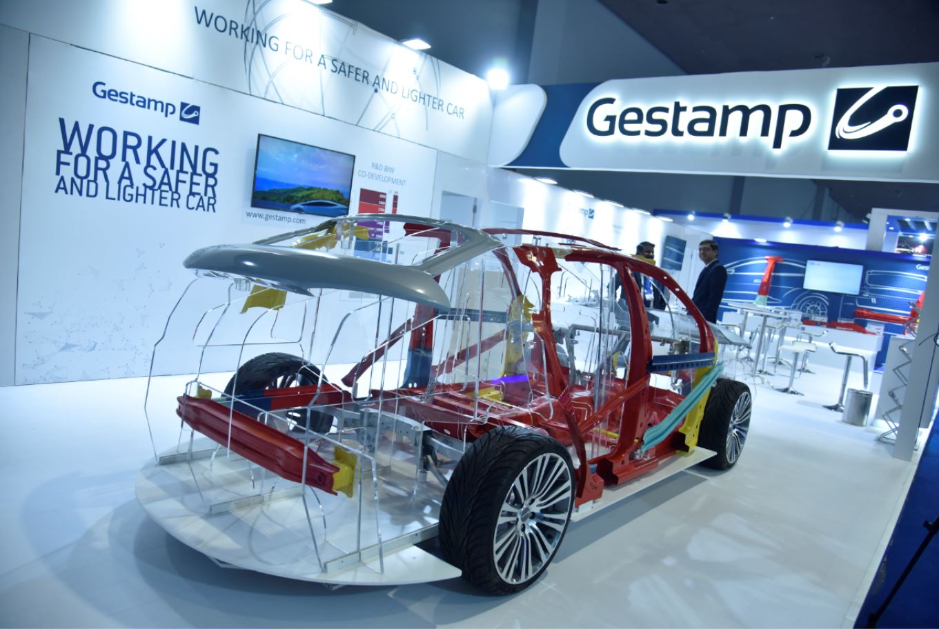 Stand de Gestamp en Auto Expo New Delhi 2020